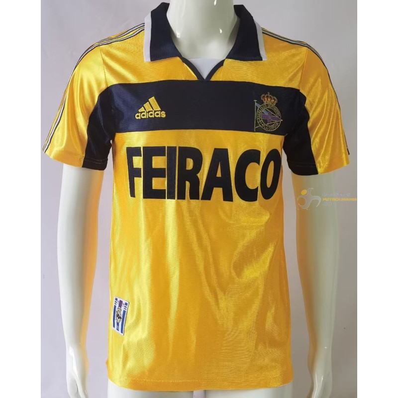 Camiseta Fútbol Deportivo de la Coruña Tercera Equipación Retro Clásica 1999-2000