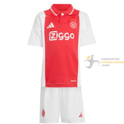 Camiseta y Pantalón Fútbol Ajax Primera Equipación 2024-2025