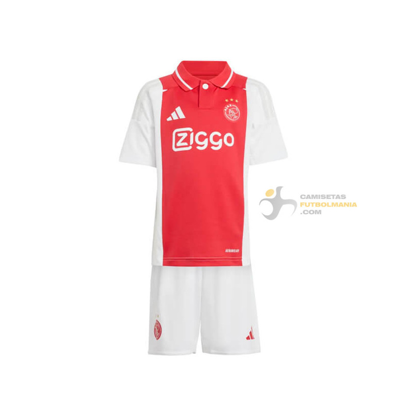 Camiseta y Pantalón Fútbol Ajax Primera Equipación 2024-2025