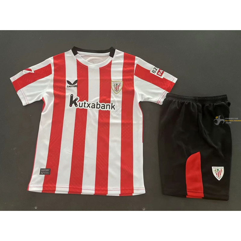 Camiseta y Pantalón Niños Athletic de Bilbao Primera Equipación 2024-2025