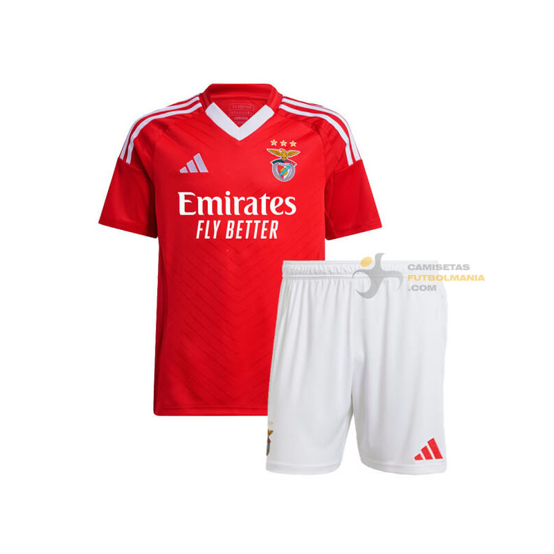 Camiseta y Pantalón Fútbol Niños Benfica Primera Equipación 2024-2025