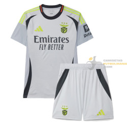 Camiseta y Pantalón Fútbol Niños Benfica Tercera Equipación 2024-2025