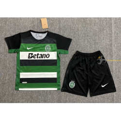 Camiseta y Pantalón Fútbol Sporting de Lisboa Primera Equipación 2024-2025