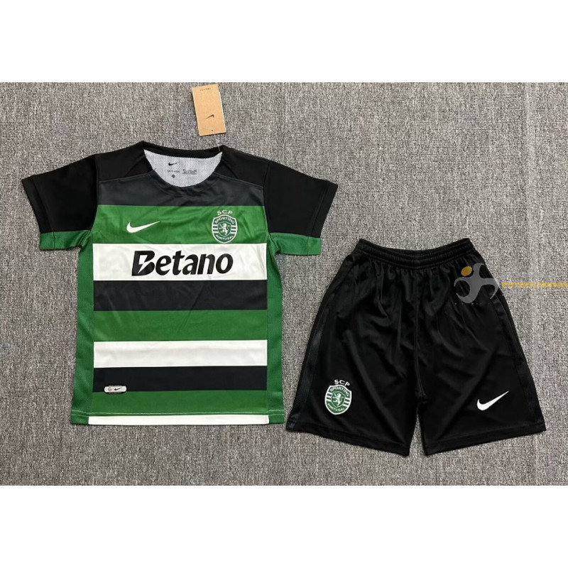 Camiseta y Pantalón Fútbol Sporting de Lisboa Primera Equipación 2024-2025