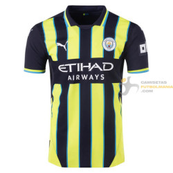 Camiseta Fútbol Manchester City Segunda Equipación Versión Jugador 2024-2025