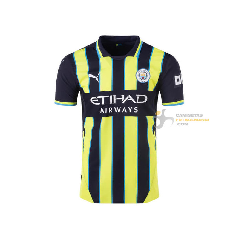 Camiseta Fútbol Manchester City Segunda Equipación Versión Jugador 2024-2025