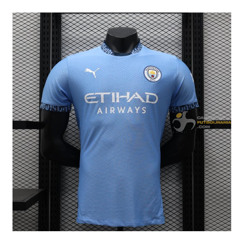 Camiseta Fútbol Manchester City Primera Equipación Versión Jugador 2024-2025