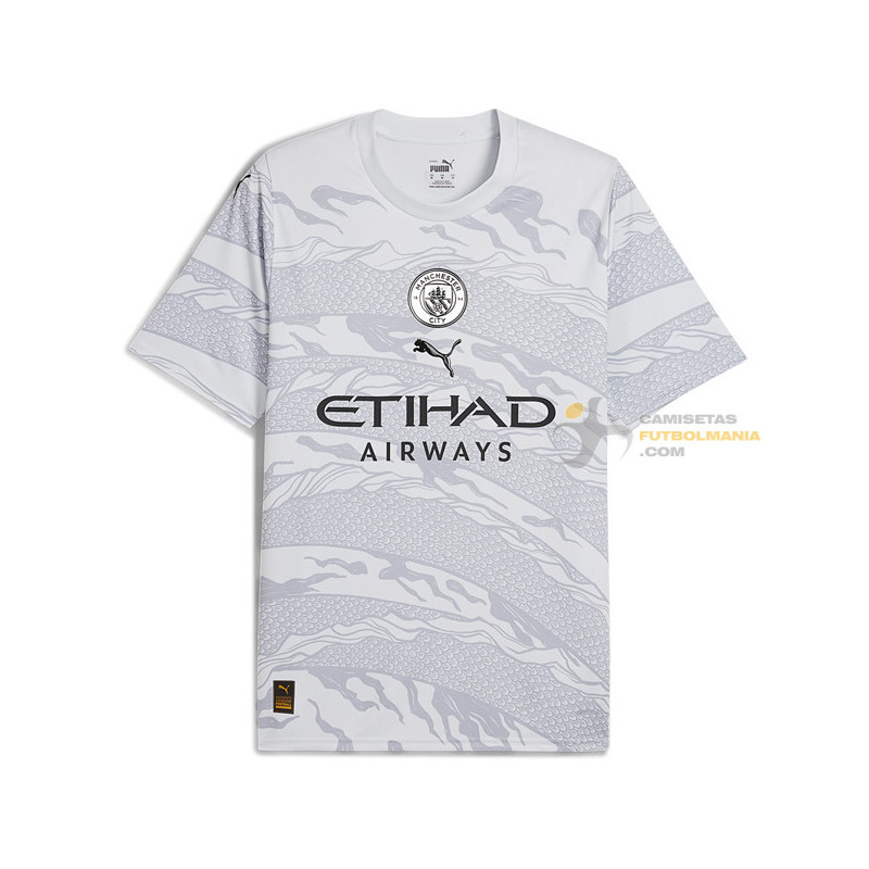 Camiseta Fútbol Manchester City Edición Especial Año del Dragón Blanca 2024