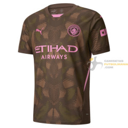 Camiseta Fútbol Manchester City Portero Marrón 2024-2025