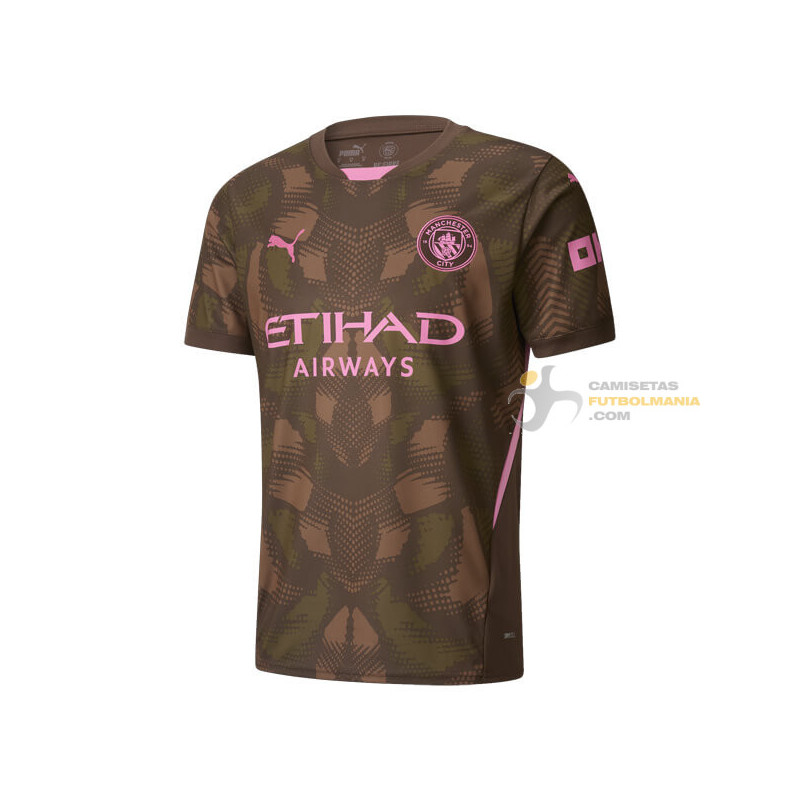 Camiseta Fútbol Manchester City Portero Marrón 2024-2025