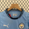 Camiseta y Pantalón Fútbol Niños Manchester City Primera Equipación 2024-2025