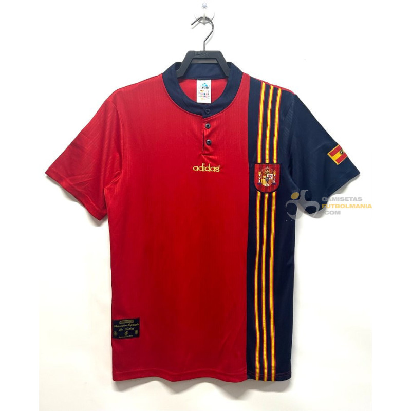 Camiseta España Primera Equipación Retro Clásica 1996