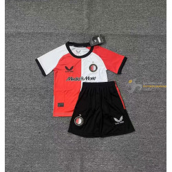 Camiseta y Pantalón Fútbol Niños Feyenoord Primera Equipación 2024-2025