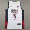 Camiseta Básquet Estados Unidos Kevin Durant Blanca 2024