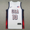 Camiseta Básquet Estados Unidos Tatum 10 Blanca 2024