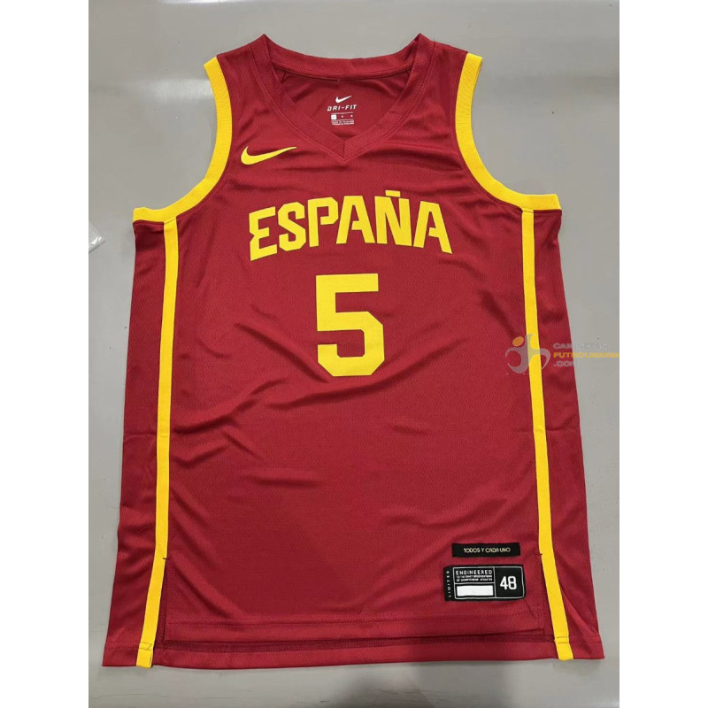 Camiseta Básquet España Rudy Fernández 5 2024