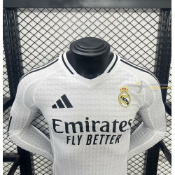 Camiseta Fútbol Real Madrid Primera Equipación Versión Jugador Manga Larga 2024-2025