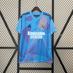 Camiseta Fútbol Real Madrid Portero Azul 2024-2025