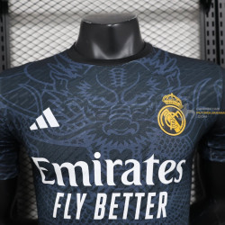 Camiseta Fútbol Real Madrid Edición Especial Dragón Azul Versión Jugador 2024-2025