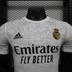 Camiseta Fútbol Real Madrid Edición Especial Dragón Blanco Versión Jugador 2024-2025