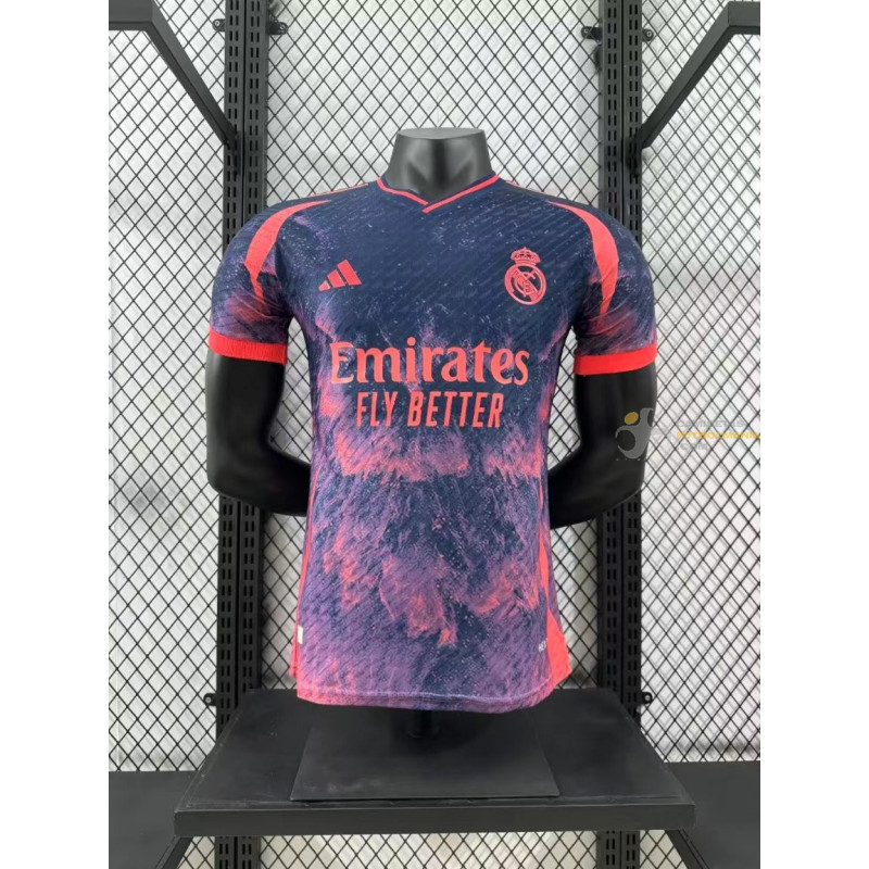 Camiseta Fútbol Real Madrid Edición Especial Blue Pink Versión Jugador 2024-2025