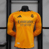 Camiseta Fútbol Real Madrid Segunda Equipación Versión Jugador Manga Larga 2024-2025