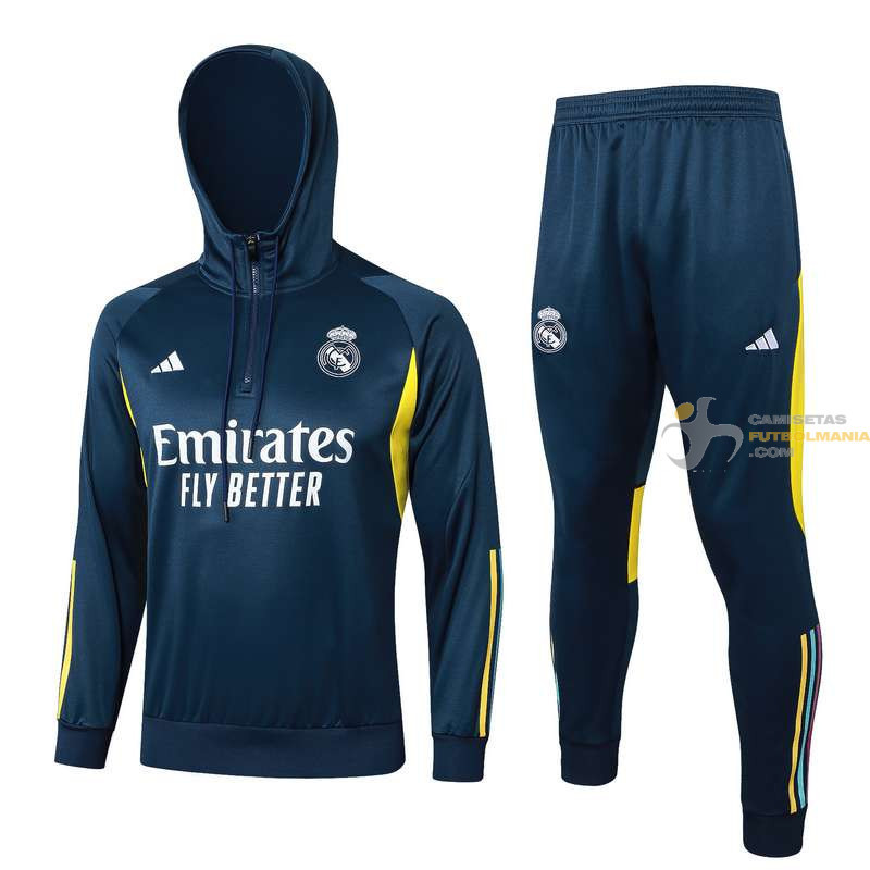 Chándal Capucha Real Madrid Azul 2024-2025