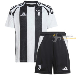 Camiseta y Pantalón Fútbol Niños Juventus Primera Equipación 2024-2025