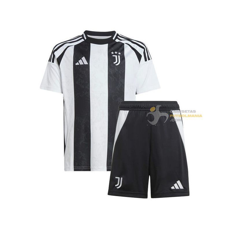 Camiseta y Pantalón Fútbol Niños Juventus Primera Equipación 2024-2025