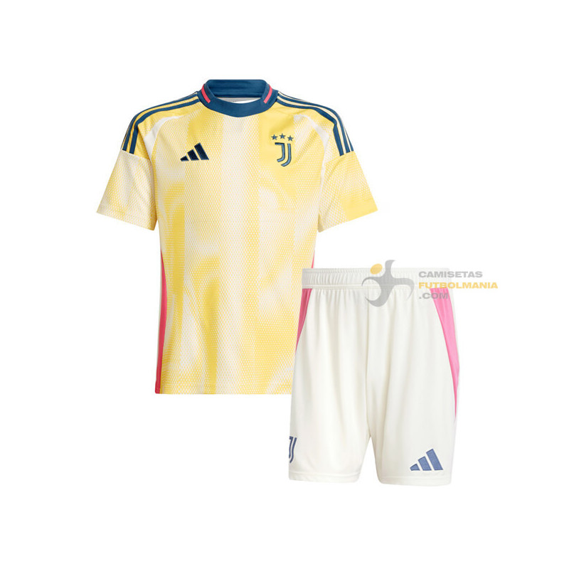 Camiseta y Pantalón Fútbol Niños Juventus Segunda Equipación 2024-2025