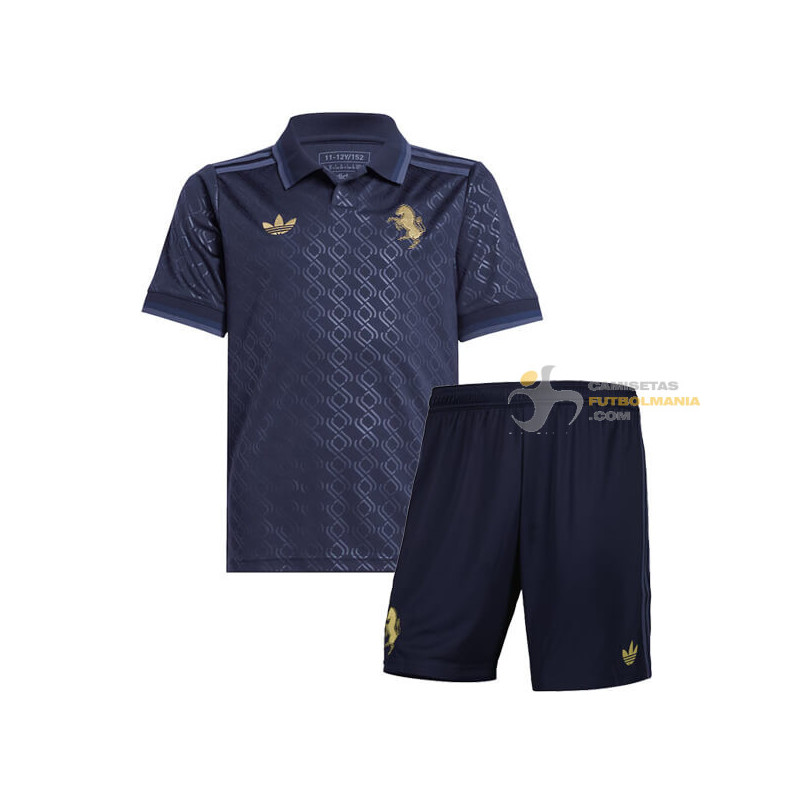 Camiseta y Pantalón Fútbol Niños Juventus Tercera Equipación 2024-2025