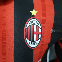 Camiseta Fútbol AC Milan Primera Equipación Versión Jugador Manga Larga 2024-2025