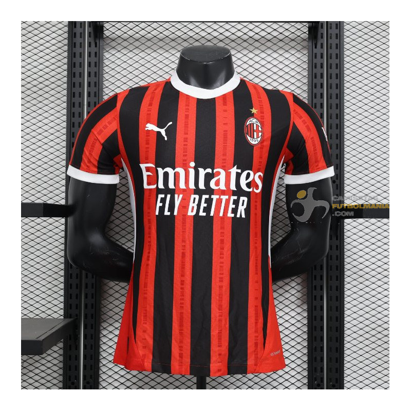 Camiseta Fútbol AC Milan Primera Equipación Versión Jugador 2024-2025