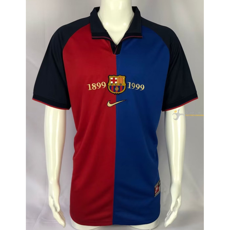 Camiseta Fútbol Barcelona Primera Equipación Retro Clásica Centenario 1998-1999