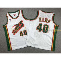 Camiseta NBA Seattle Supersonics Shawn Kemp 40 Retro Clásica