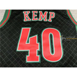 Camiseta NBA Seattle Supersonics Shawn Kemp 40 Retro Clásica 1995-1996