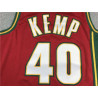 Camiseta NBA Seattle Supersonics Shawn Kemp 40 Retro Clásica Roja 1995-1996