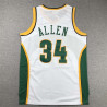 Camiseta NBA Seattle Supersonics Ray Allen 34 Retro Clásica Blanca 2006-2007