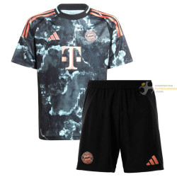 Camiseta y Pantalón Fútbol Niños Bayern Munich Segunda Equipación 2024-2025