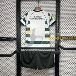 Camiseta y Pantalón Niños Sporting de Lisboa Primera Equipación Retro Clásica 2001-2003