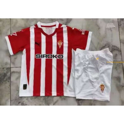 Camiseta y Pantalón Niños Sporting de Gijón Primera Equipación 2024-2025