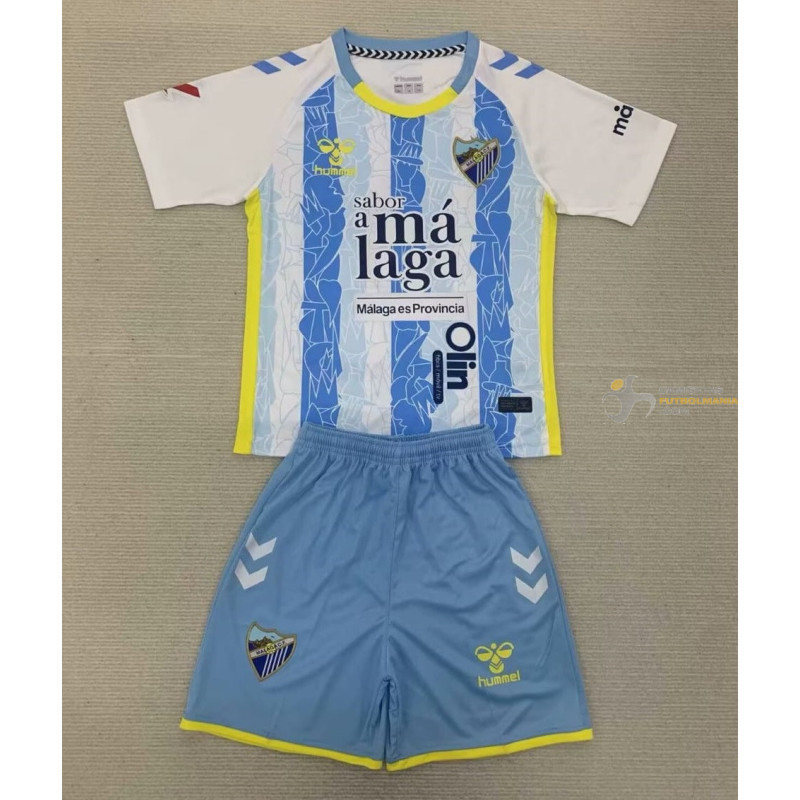 Camiseta y Pantalón Niños Málaga Primera Equipación 2024-2025