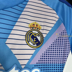 Camiseta y Pantalón Fútbol Niños Real Madrid Portero Azul 2024-2025