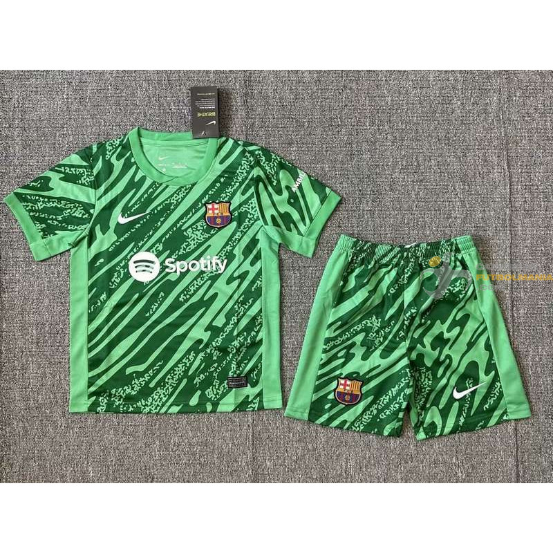 Camiseta y Pantalón Fútbol Niños Barcelona Portero 2024-2025