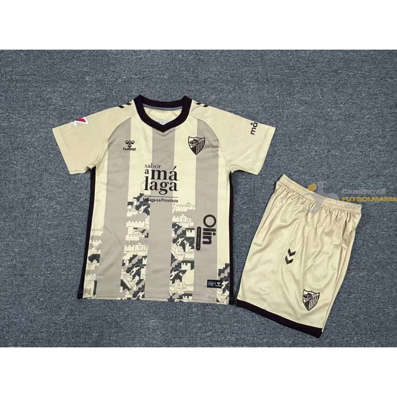 Camiseta y Pantalón Niños Málaga Tercera Equipación 2024-2025