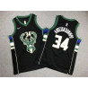 Camiseta NBA Niños Antetokounmpo Milwaukee Bucks Negra