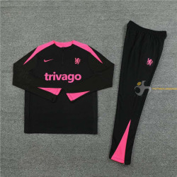 Chándal Niños Chelsea Bicolor Negro Rosa 2024-2025