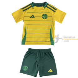 Camiseta y Pantalón Niños Celtic de Glasgow Segunda Equipación 2024-2025