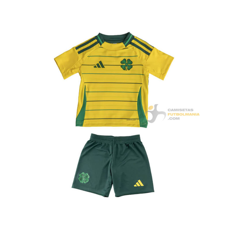 Camiseta y Pantalón Niños Celtic de Glasgow Segunda Equipación 2024-2025