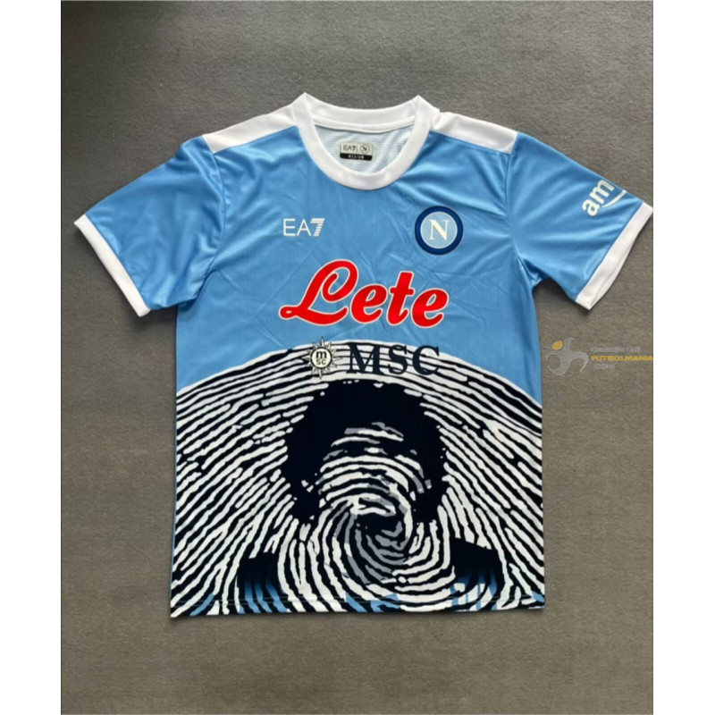 Camiseta Nápoles Conmemorativa Maradona Azul 2021-2022